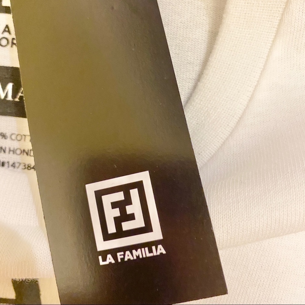 Our Lady Guadalupe T Shirt NWT Small Mens, La Familia, White, Catholic, Mary - Picture 8 of 8